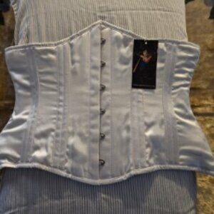4XL 36" NWT WHITE BRIDAL EMPRESS CORSET HANDMADE USA